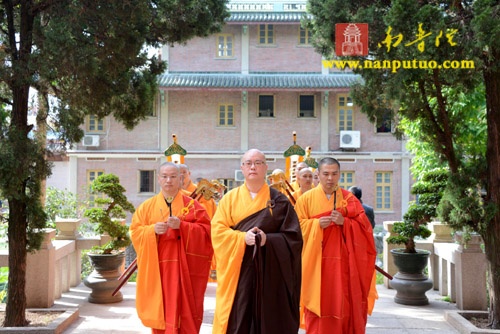 南普陀寺甲午年水陆法会恭请我寺方丈了法大和尚上堂说法(图2)